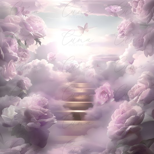 Begrüßungszeichen der himmlischen Treppe Poster