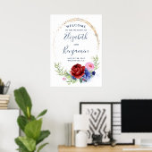 Begrüßungszeichen der Hochzeitsnacht der Marine Bu Poster (Heimbüro)
