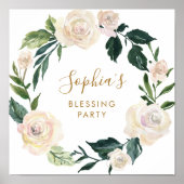 Begrüßungszeichen der hübschen Blumenmutter zum Se Poster (Vorne)