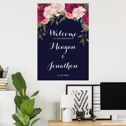 Begrüßungszeichen der Marine Poster (Heimbüro)