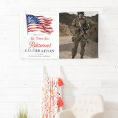 Begrüßungszeichen der modernen amerikanischen Flag Banner (Insitu)