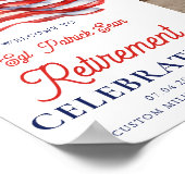 Begrüßungszeichen der modernen amerikanischen Flag Poster (Ecke)