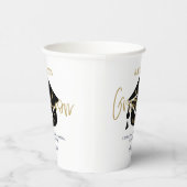 Begrüßungszeichen der modernen Gold Script Graduat Pappbecher (Rechts)