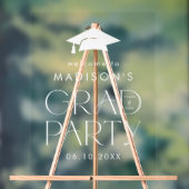 Begrüßungszeichen der modernen Grand White Graduat Acrylschild (Neutral)