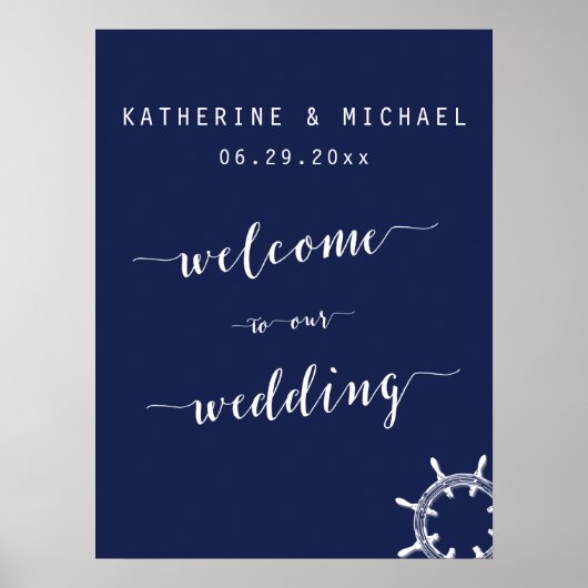 Begrüßungszeichen der Nautic Navy Poster (Vorne)