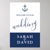 Begrüßungszeichen der Nautischen Marine - Grosses Poster (Vorne)