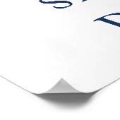 Begrüßungszeichen der Nautischen Marine Poster (Ecke)