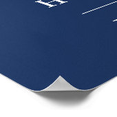 Begrüßungszeichen der Nautischen Marine Poster (Ecke)