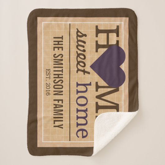 Begrüßungszeichen der Personalisierten Zuhause Swe Sherpadecke (Vorderseite)