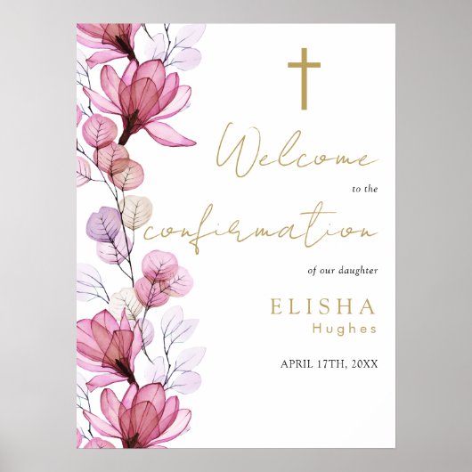 Begrüßungszeichen der Rose Dusty Poster (Vorne)