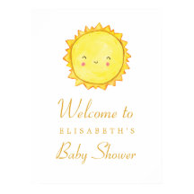 Begrüßungszeichen der Sun Baby-Dusche / Vielen Dan