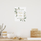 Begrüßungszeichen der Taufe auf Spanisch Poster (Küche)