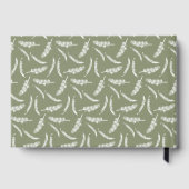 Begrüßungszeichen der tropischen Palmen Gästebuch (Rückseite)