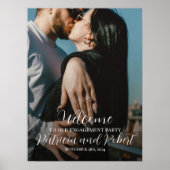 Begrüßungszeichen der Verbindungspartei mit Foto Poster (Vorne)