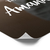 Begrüßungszeichen der Verbindungspartei mit Foto Poster (Ecke)