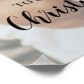 Begrüßungszeichen der Verbindungspartei mit Foto Poster (Ecke)