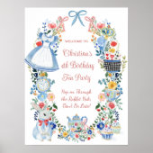 Begrüßungszeichen der Whimsikschen Alice im Wunder Poster (Vorne)