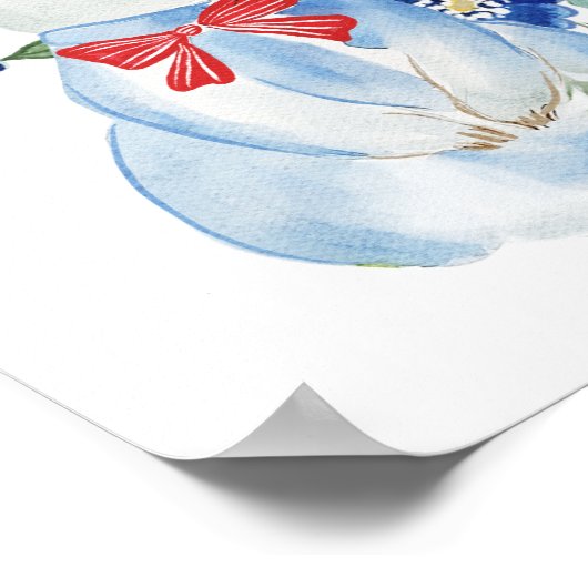 Begrüßungszeichen der Whimsikschen Alice im Wunder Poster (Ecke)