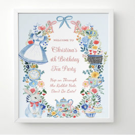 Begrüßungszeichen der Whimsikschen Alice im Wunder Poster