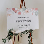 Begrüßungszeichen der Wildblume Poster