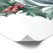 Begrüßungszeichen der Wintertaufe Poster (Ecke)