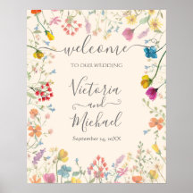 Begrüßungszeichen der zarten Wildblume