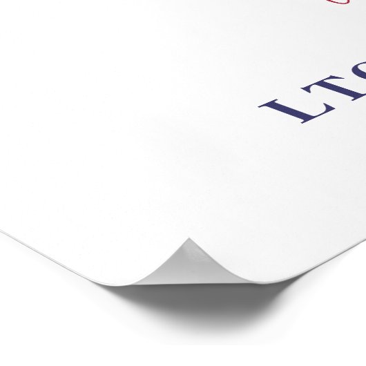 Begrüßungszeichen des amerikanischen Militärruhest Poster (Ecke)