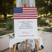 Begrüßungszeichen des amerikanischen Militärruhest Poster