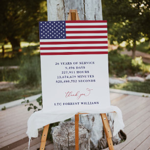 Begrüßungszeichen des amerikanischen Militärruhest Poster