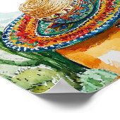 Begrüßungszeichen des Brautparty Aquarellfarbe Poster (Ecke)