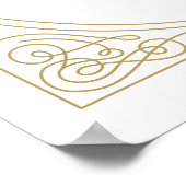Begrüßungszeichen des eleganten Goldrausch - 24 x Poster (Ecke)