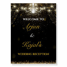 Begrüßungszeichen des eleganten Hochzeitsstipender