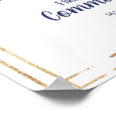 Begrüßungszeichen des ersten Kommunizenjungen Poster (Ecke)