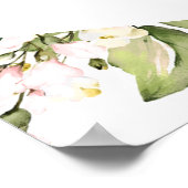 Begrüßungszeichen des geometrischen Brautparty Blu Poster (Ecke)