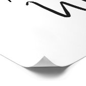 Begrüßungszeichen des handgezogenen Champagnerturm Poster (Ecke)