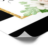 Begrüßungszeichen des modernen Brautparty Poster (Ecke)