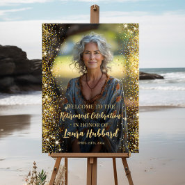 Begrüßungszeichen des modernen Fotos für den Ruhes Poster