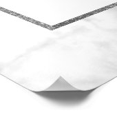 Begrüßungszeichen des modernen weißen Marmor Poster (Ecke)