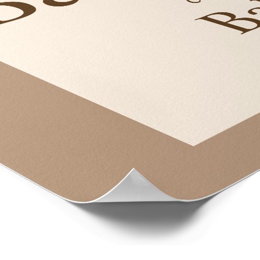 Begrüßungszeichen des neutralen Pampas Grass Teddy Poster (Ecke)