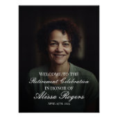 Begrüßungszeichen des Party für die Altersversorgu Poster (Vorderseite)