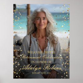 Begrüßungszeichen des Party für die Altersversorgu Poster