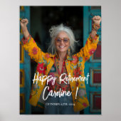 Begrüßungszeichen des Party für die Altersversorgu Poster (Vorne)