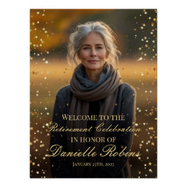 Begrüßungszeichen des Party für die Altersversorgu Poster