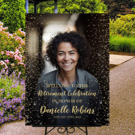 Begrüßungszeichen des Party für die Altersversorgu Poster