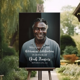 Begrüßungszeichen des Party für die Altersversorgu Poster