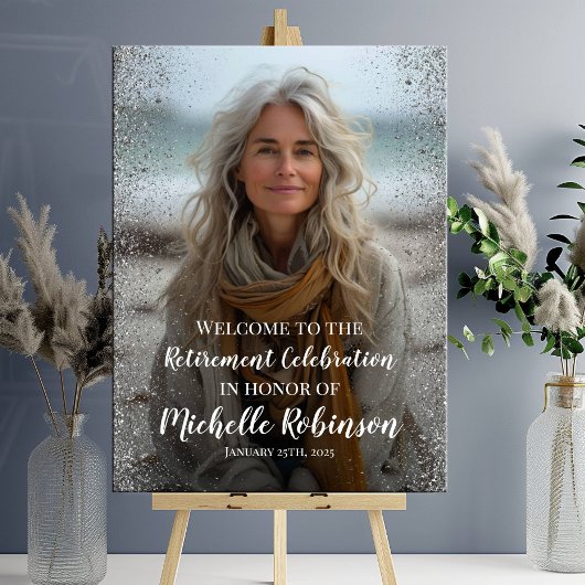 Begrüßungszeichen des Party für die Altersversorgu Poster