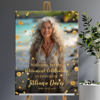 Begrüßungszeichen des Party für die Altersversorgu Poster