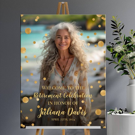 Begrüßungszeichen des Party für die Altersversorgu Poster