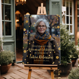 Begrüßungszeichen des Party für die Altersversorgu Poster