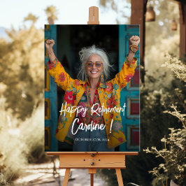 Begrüßungszeichen des Party für die Altersversorgu Poster